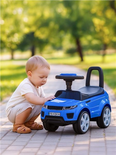 Detské odrážadlo SUV Baby Mix Prime modré v koži
