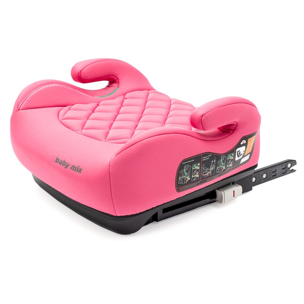 Autosedačka-podsedák BABY MIX HERO Plus ISOFIX I-SIZE 2026 pink
