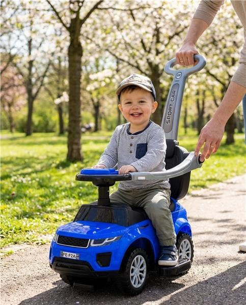 Detské hrajúce vozítko 3v1 Baby Mix Plus modré