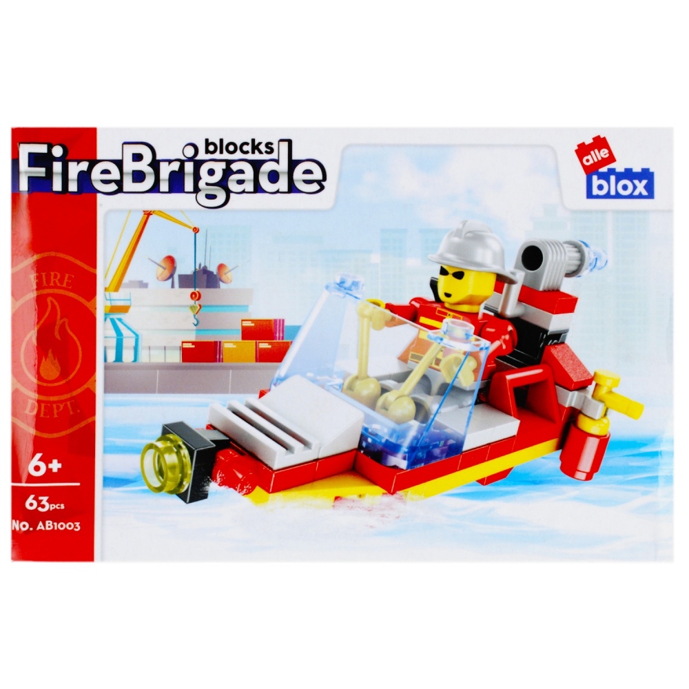 CreativeToys Stavebnica Hasiči s postavičkou - 4 druhy