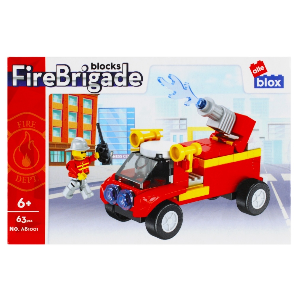 CreativeToys Stavebnica Hasiči s postavičkou - 4 druhy