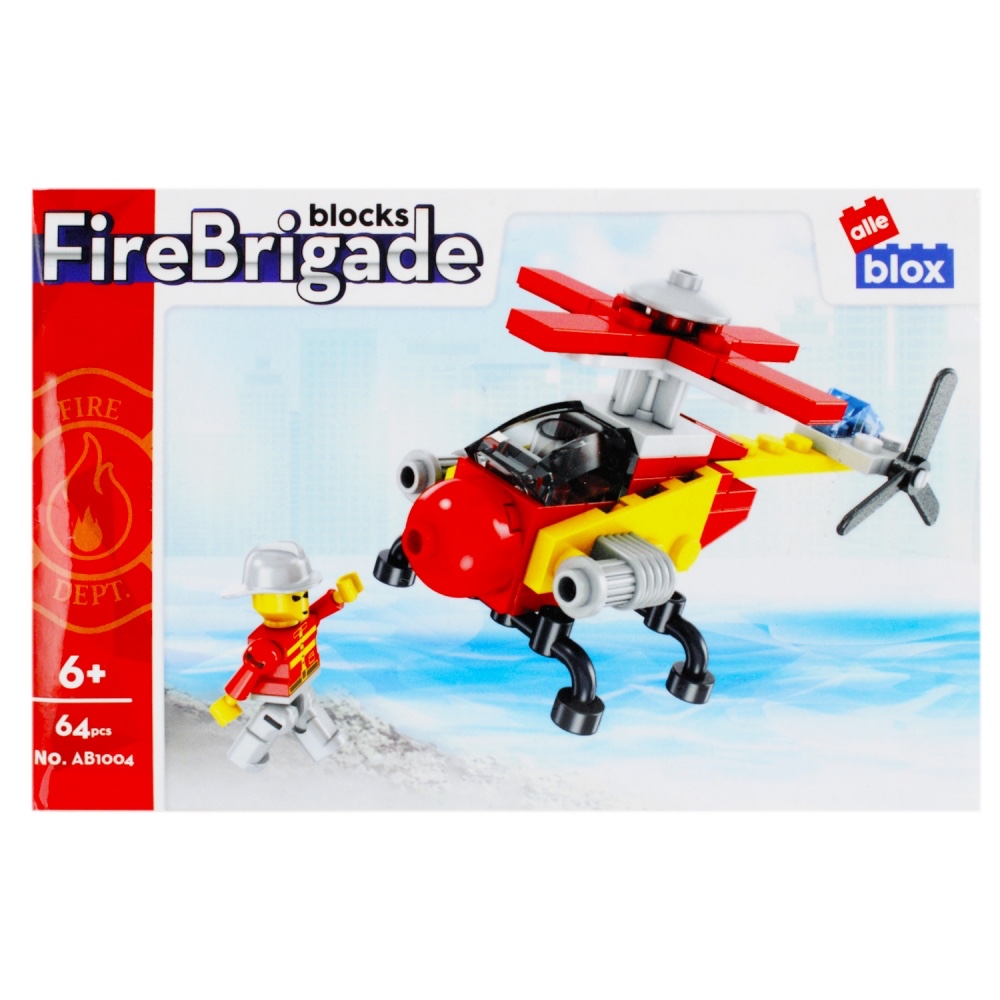 CreativeToys Stavebnica Hasiči s postavičkou - 4 druhy