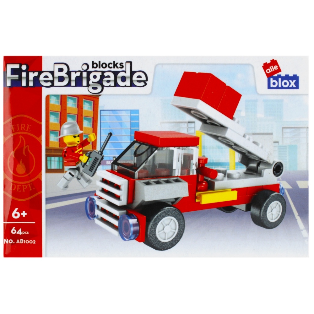 CreativeToys Stavebnica Hasiči s postavičkou - 4 druhy