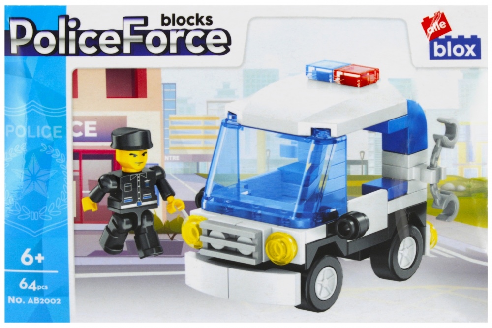 CreativeToys Stavebnica Polícia s postavičkou - 4 druhy