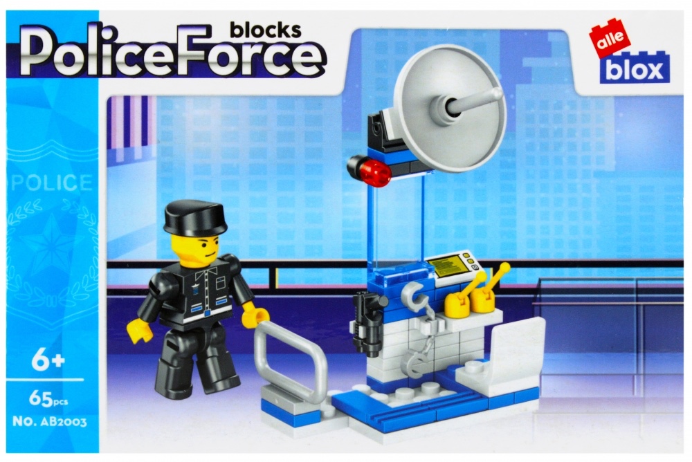 CreativeToys Stavebnica Polícia s postavičkou - 4 druhy