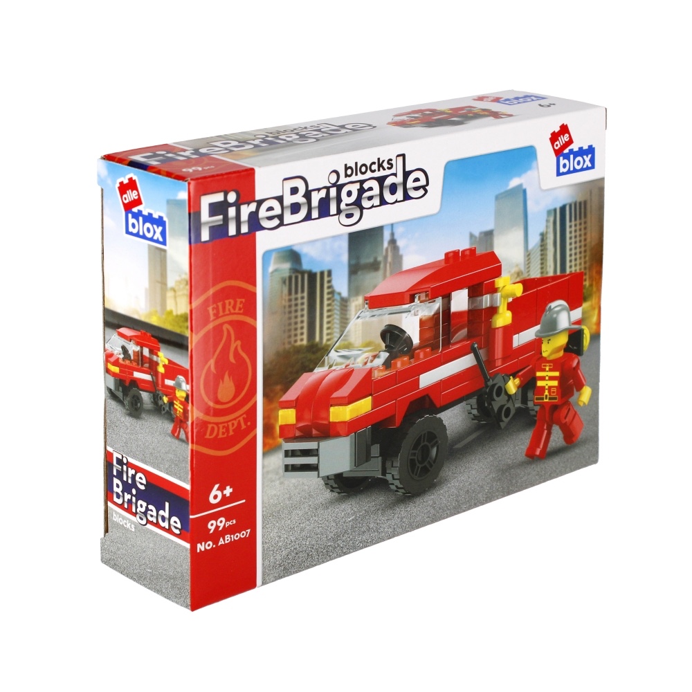 CreativeToys Stavebnica Hasiči s postavičkou - 4 druhy