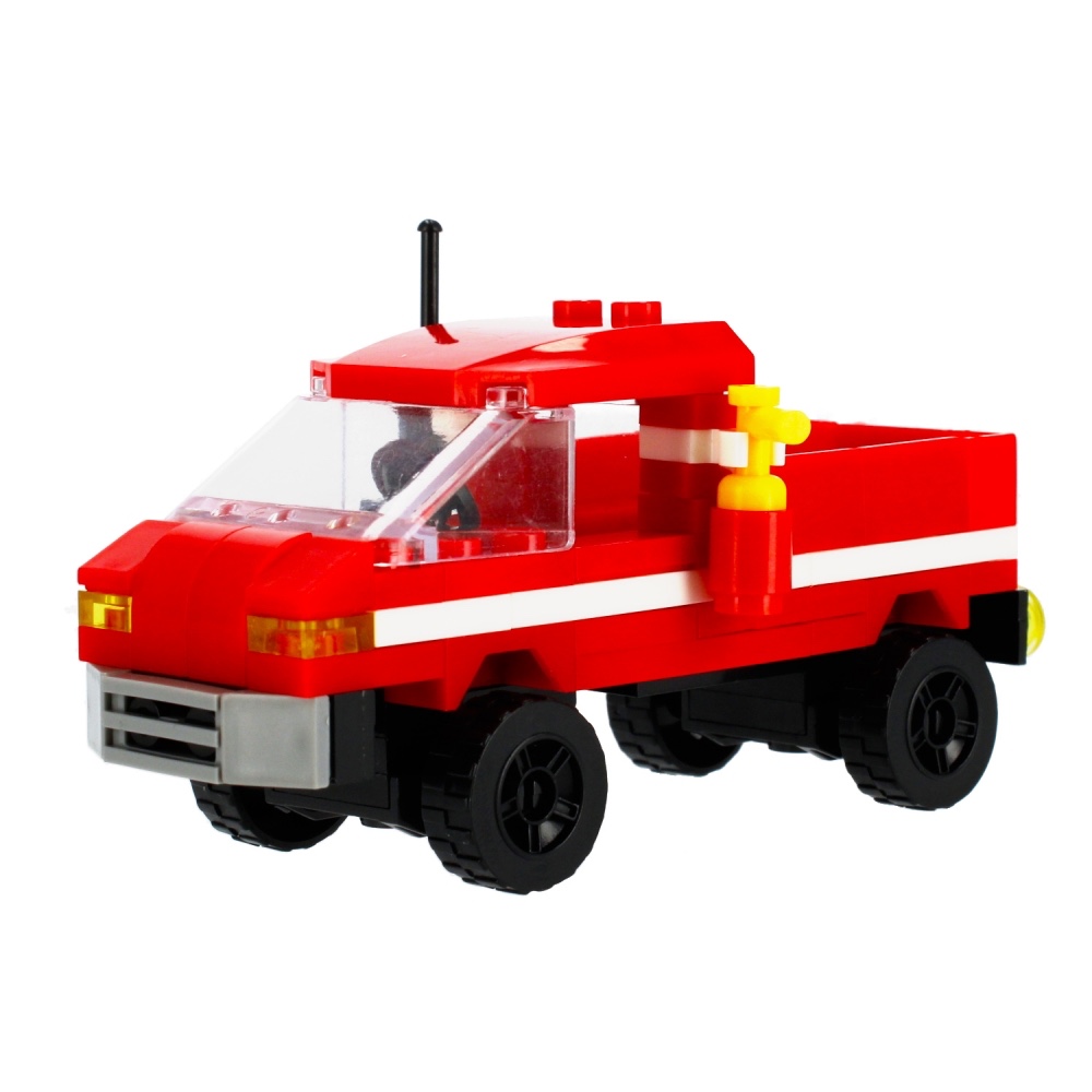 CreativeToys Stavebnica Hasiči s postavičkou - 4 druhy