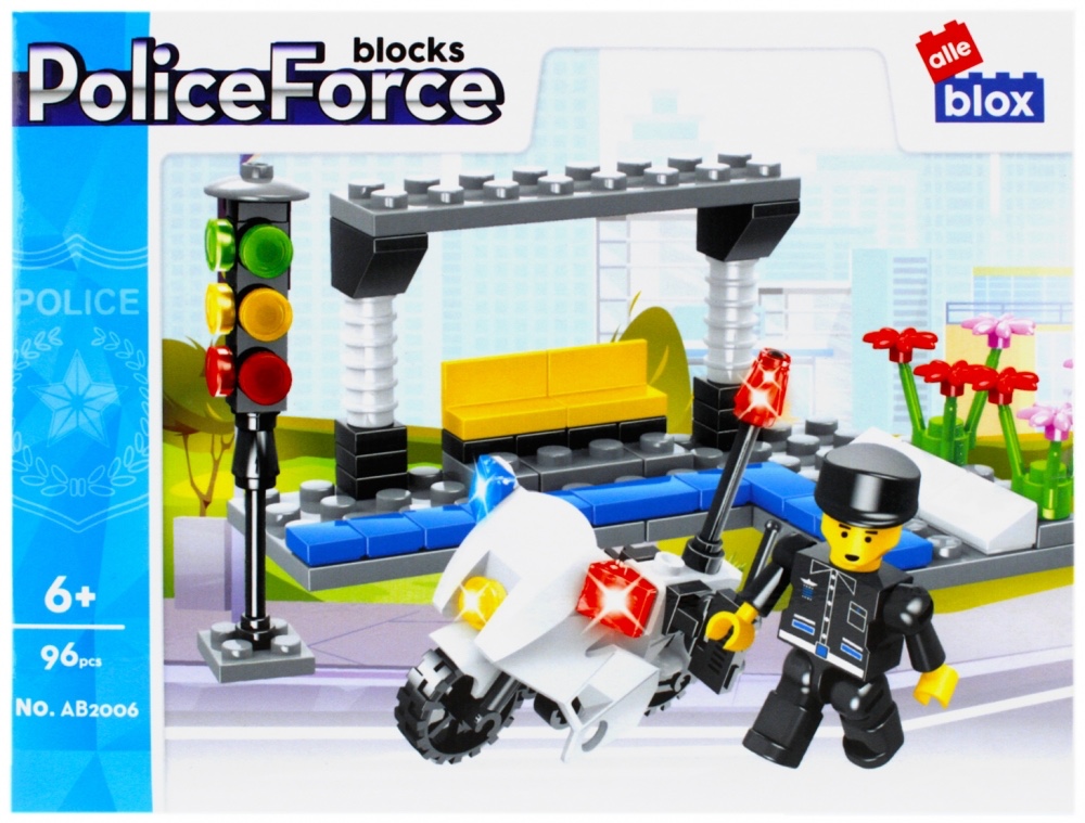 CreativeToys Stavebnica polícia s Postavičkou - 4 druhy
