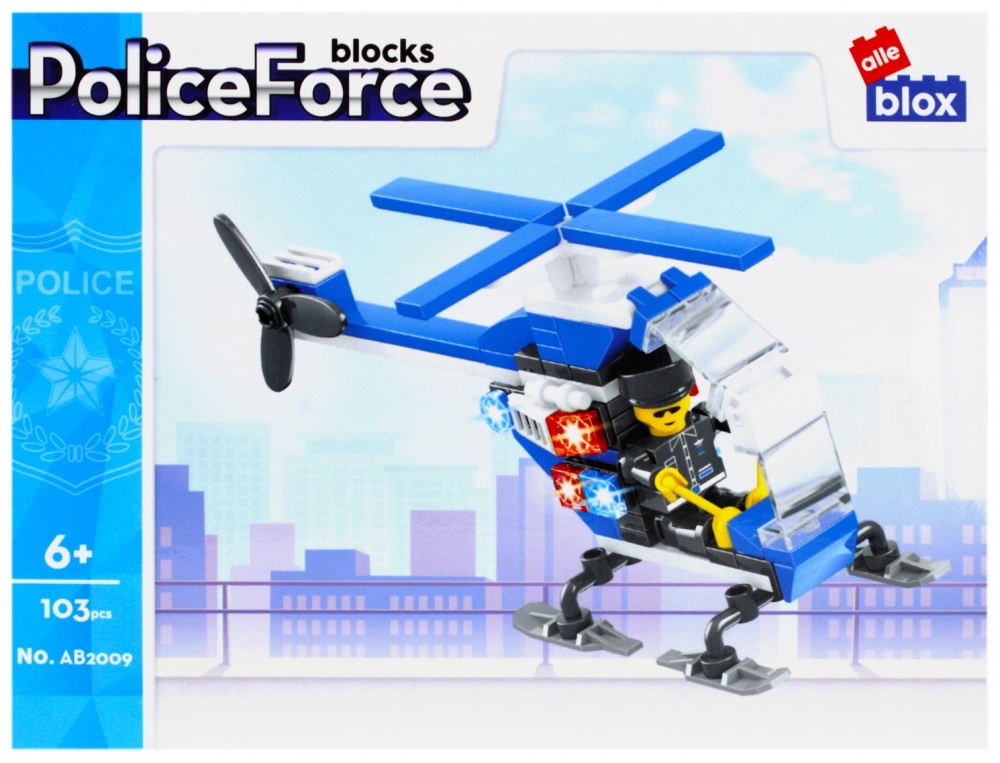 CreativeToys Stavebnica polícia s Postavičkou - 4 druhy