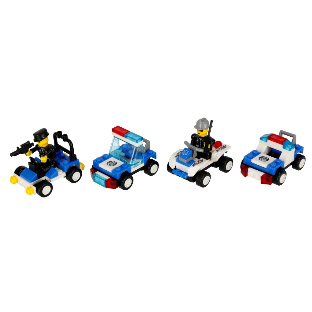 CreativeToys Stavebnica Polícia - 4 druhy