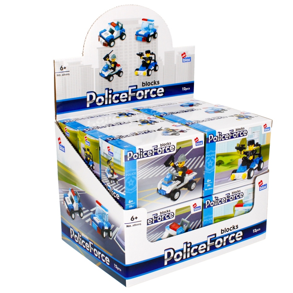 CreativeToys Stavebnica Polícia - 4 druhy