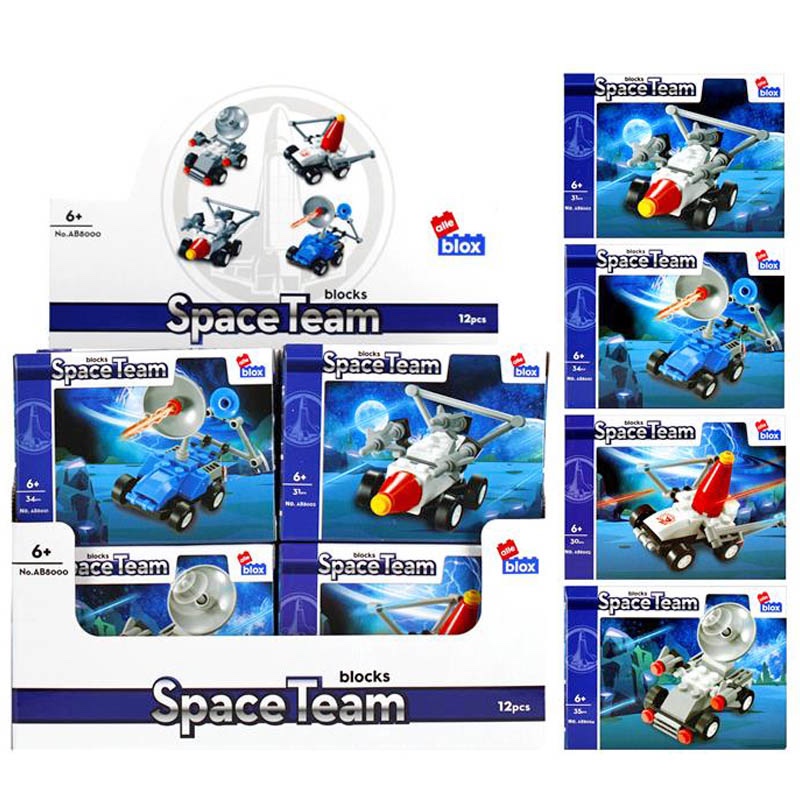 CreativeToys Stavebnica Vesmírne vozidlo - 4 druhy