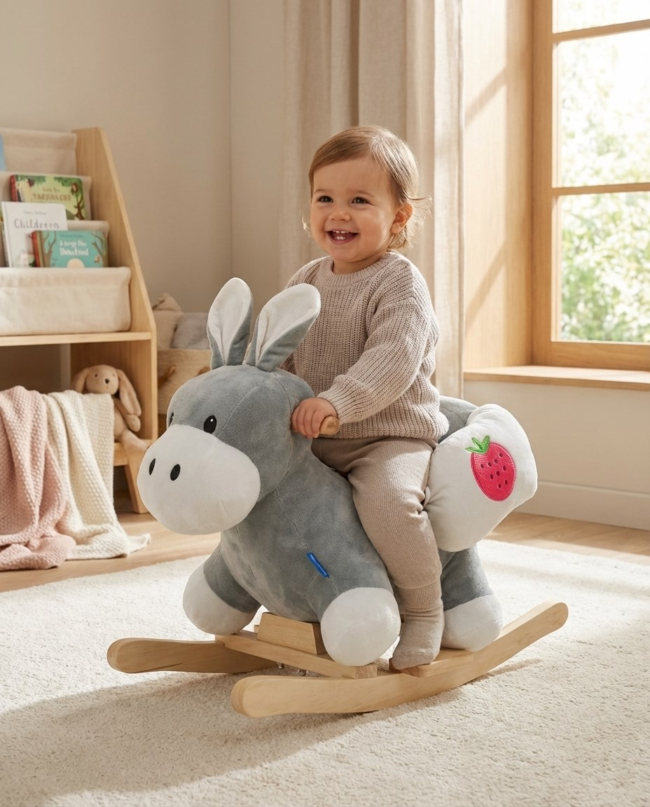 Hojdacia hračka s melódiou Baby Mix oslík