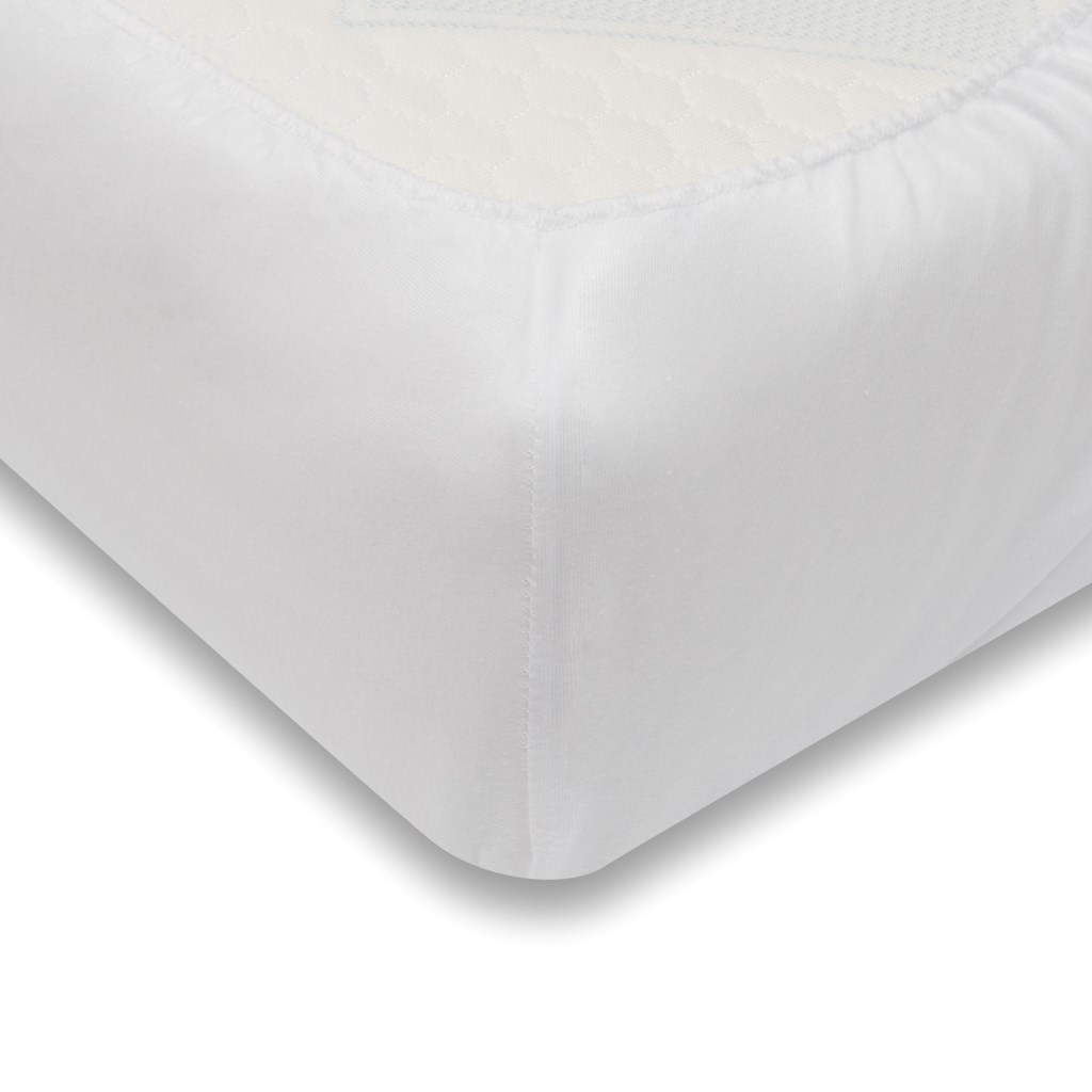Jersey prestieradlo do postieľky New Baby 120x60 white