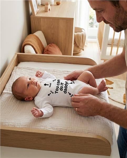 Detské body s potlačou New Baby You can do it daddy! 86 (12-18m)