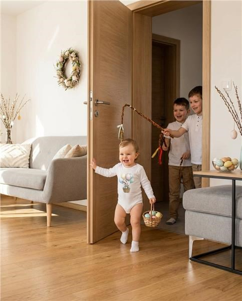 Detské body s potlačou New Baby Králiček s balónikmi 56 (0-3m)