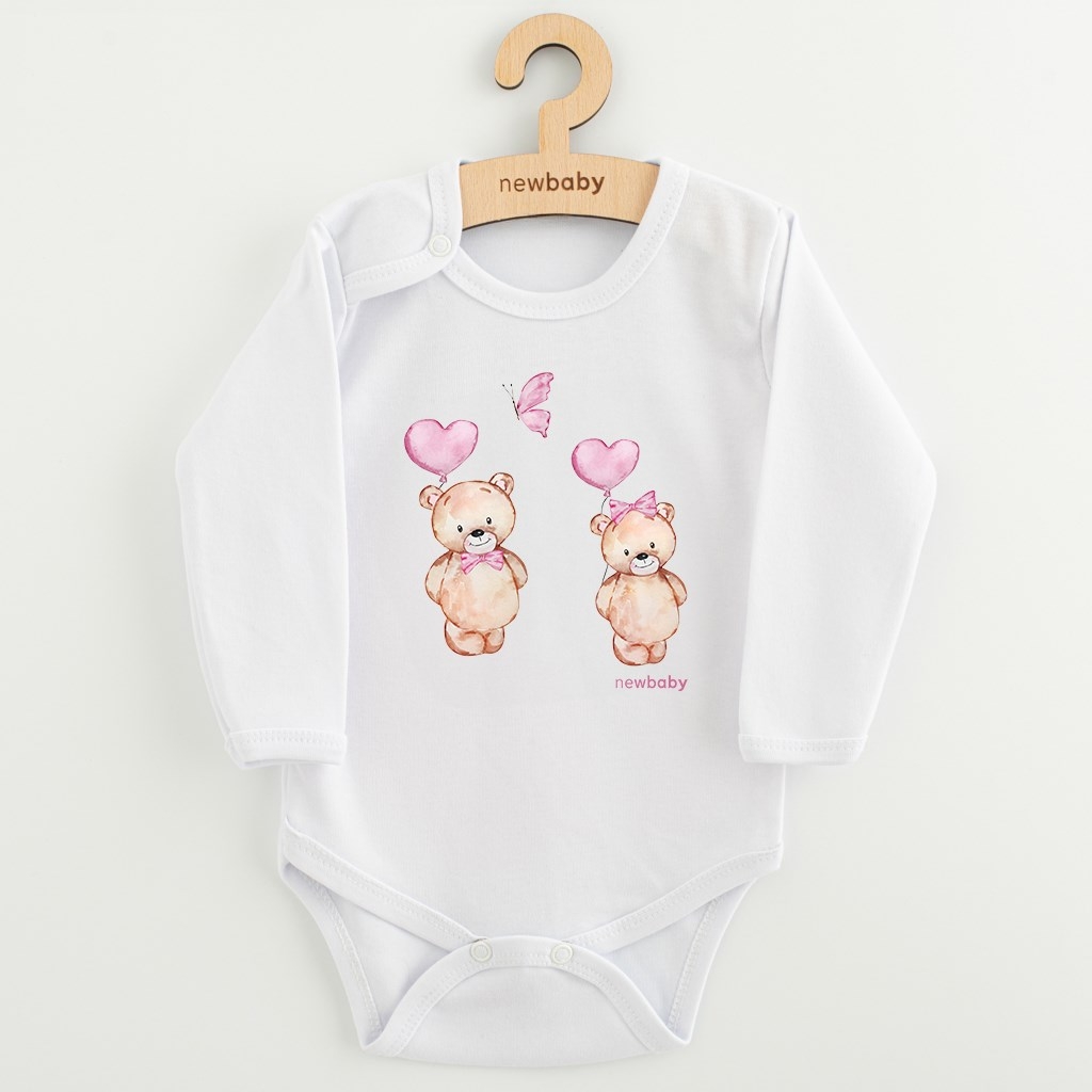 Detské body s potlačou New Baby Love Bears 62 (3-6m)
