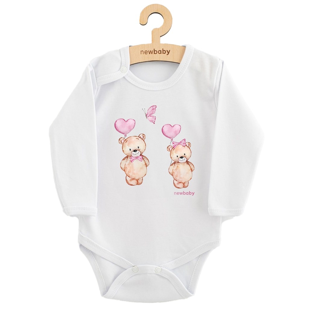 Detské body s potlačou New Baby Love Bears 80 (9-12m)