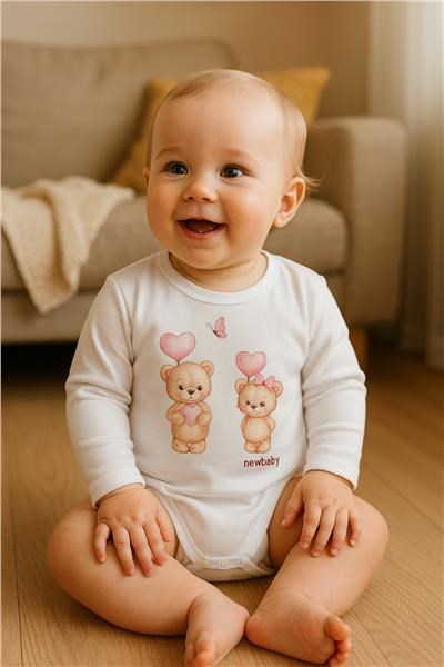 Detské body s potlačou New Baby Love Bears 86 (12-18m)