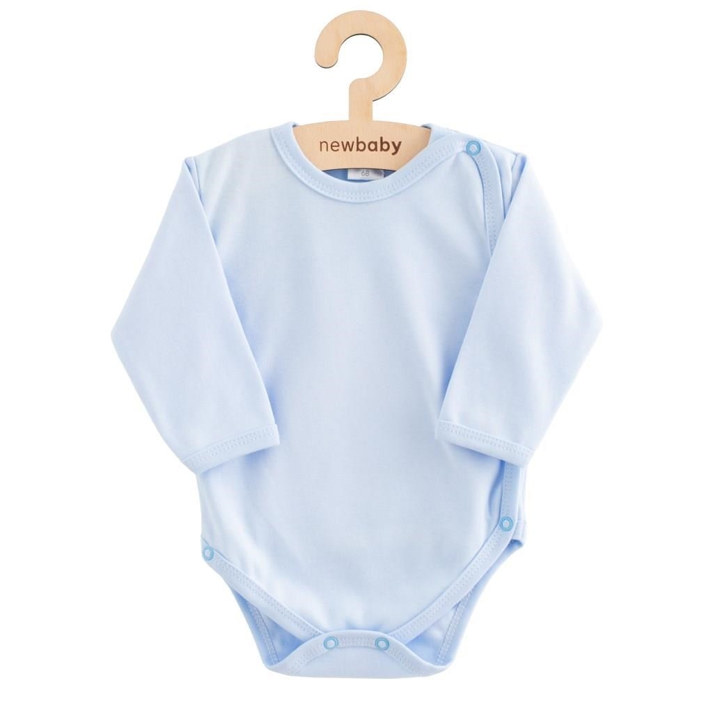 Dojčenské body celorozopínacie New Baby Classic II modré 68 (4-6m)