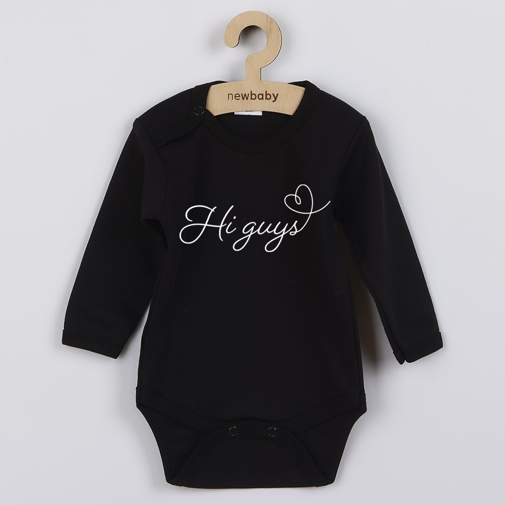 Detské body s potlačou New Baby Hi guys 62 (3-6m)