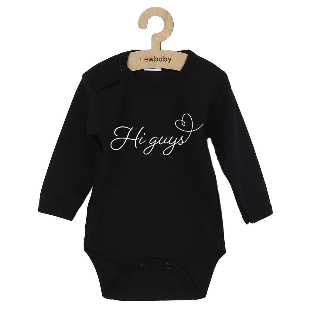Detské body s potlačou New Baby Hi guys 62 (3-6m)
