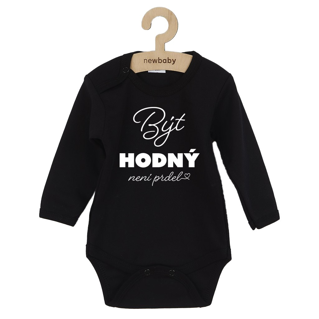 Detské body s potlačou New Baby Být hodný..... 68 (4-6m)