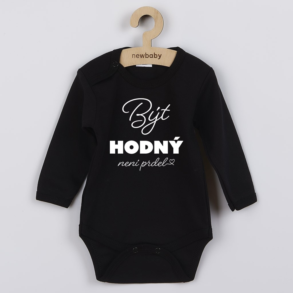 Detské body s potlačou New Baby Být hodný..... 74 (6-9m)