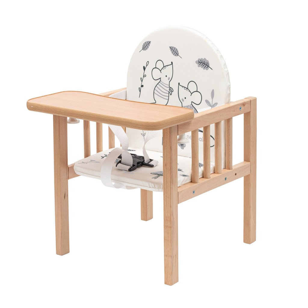 Detská drevená jedálenská stolička New Baby Jerry