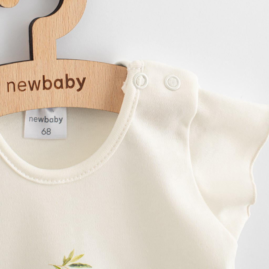 Dojčenské šaty z organickej bavlny s krátkym rukávom New Baby Olivy 56 (0-3m)