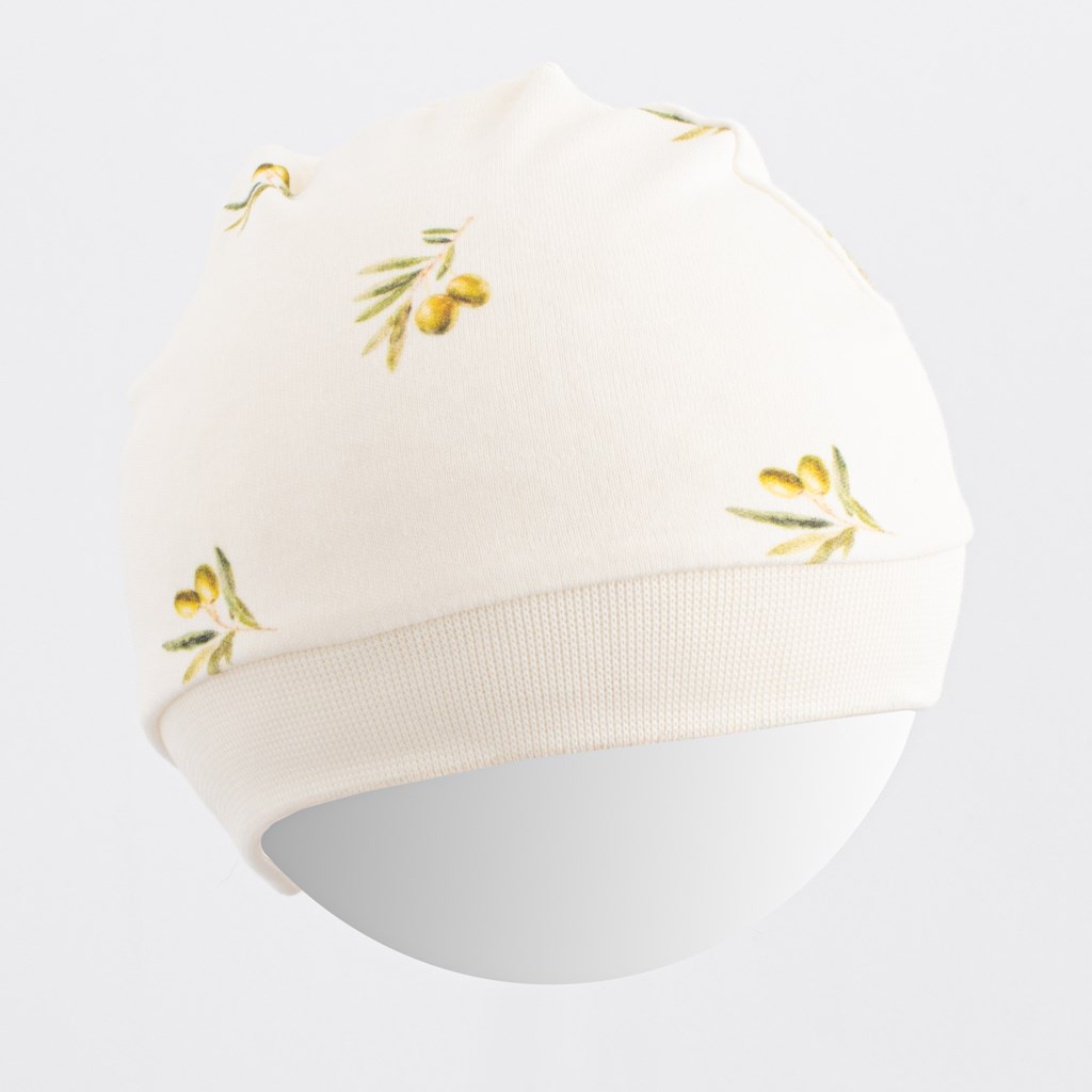 Dojčenská čiapka z organickej bavlny New Baby Olivy 80/86