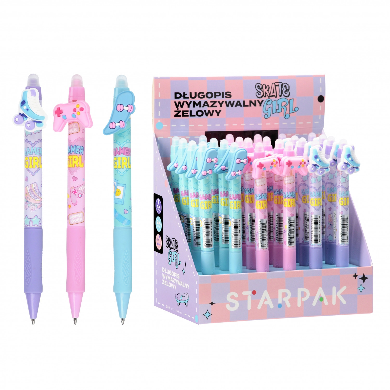 CreativeToys Zmazateľné pero Skate girl