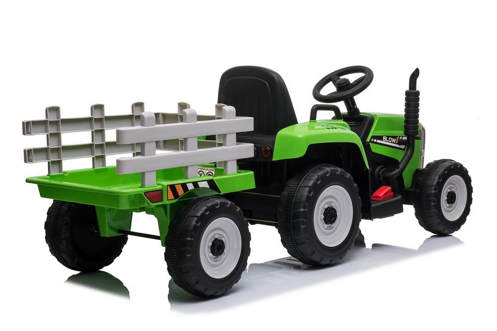 Elektrický traktor Baby Mix Erick s diaľkovým ovládačom zelený