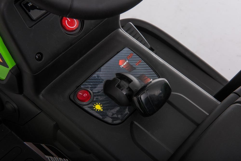Elektrický traktor Baby Mix Erick s diaľkovým ovládačom zelený