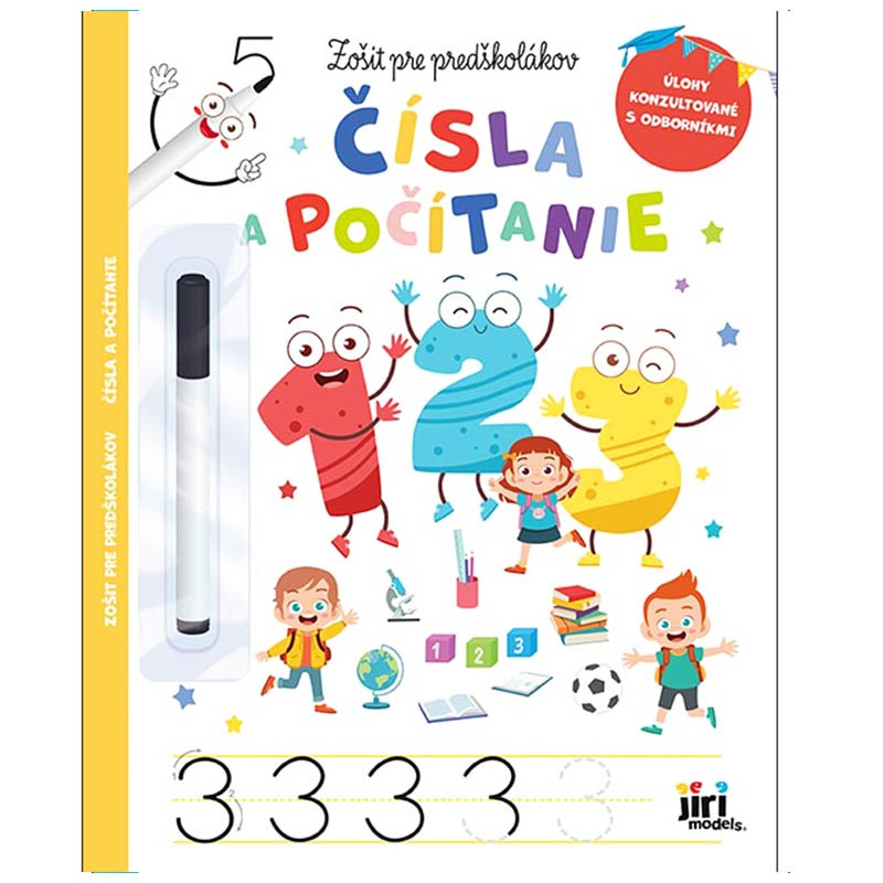 JiriModels Zošity pre predškolákov Čísla a počítanie