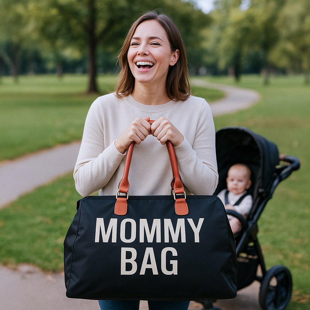 BABY MIX Taška pre mamičku Mommy Bag čierna