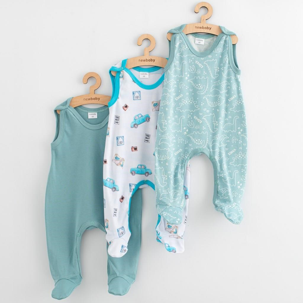 Dojčenské dupačky New Baby Classic II 3ks boy 68 (4-6m)
