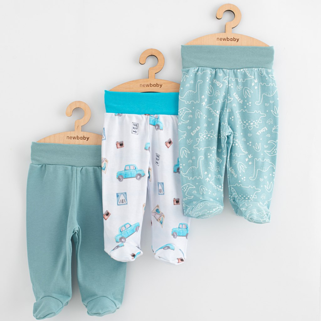 Dojčenské polodupačky New Baby Classic II 3ks boy 56 (0-3m)