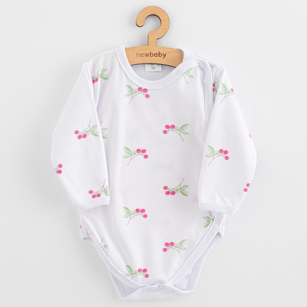 Dojčenské body celorozopínacie New Baby Classic II raspberry 68 (4-6m)