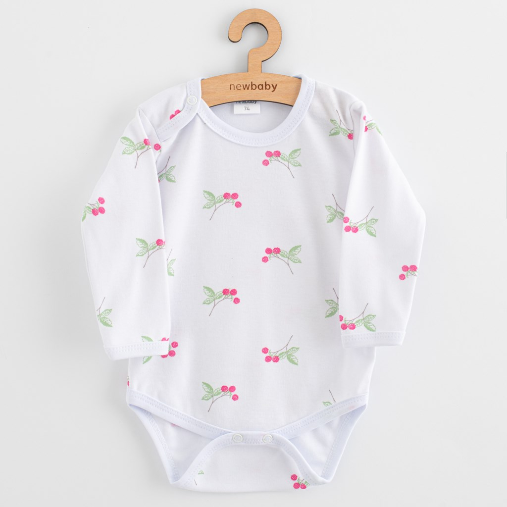 Dojčenské body New Baby Classic II raspberry 74 (6-9m)