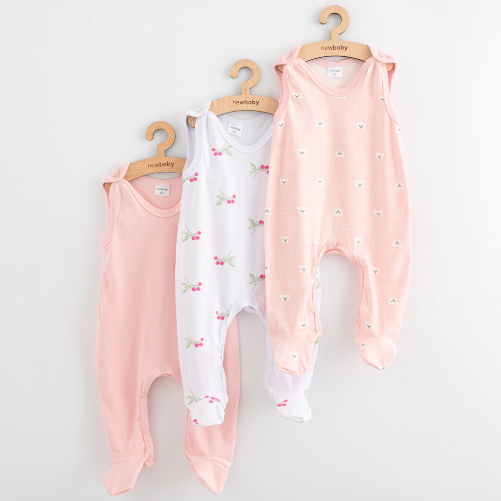 Dojčenské dupačky New Baby Classic II 3ks girl 62 (3-6m)