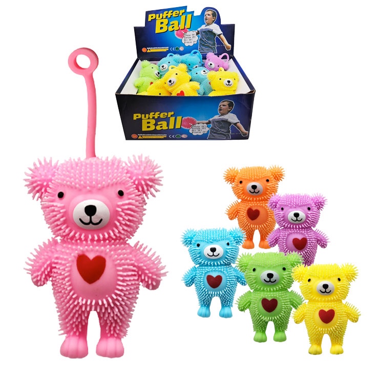 CreativeToys Stláčací medvedík srdiečko so svetlom