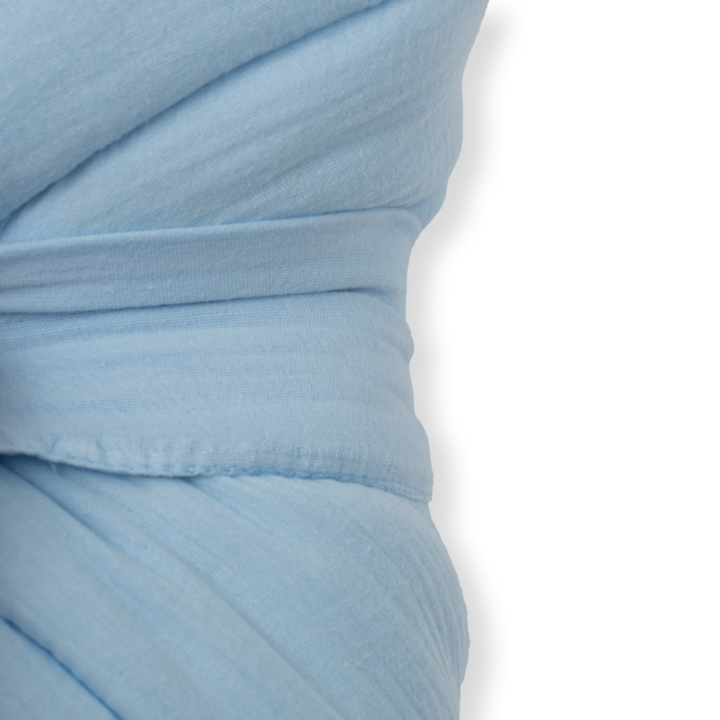 Mušelínová šnurovacia zavinovačka New Baby blue