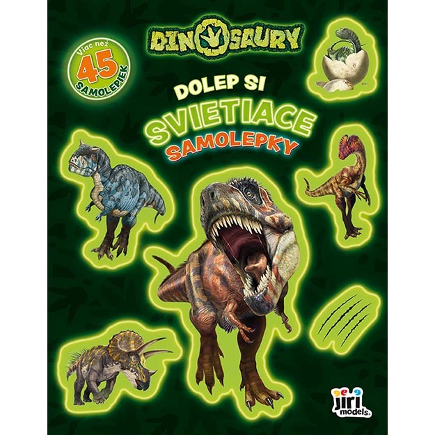 JiriModels Dolep si svietiace samolepky Dinosaury