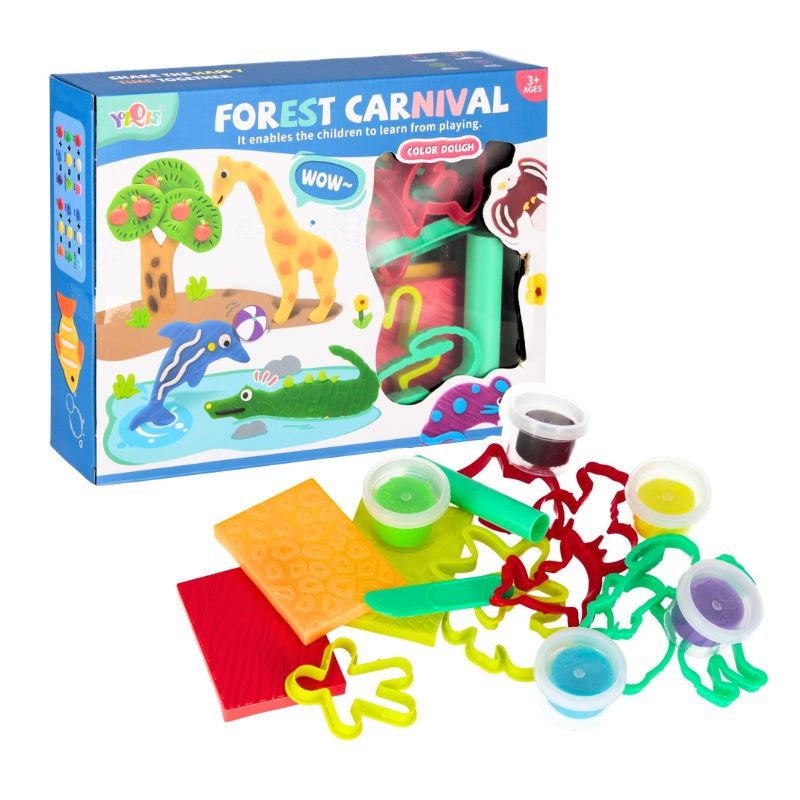 CreativeToys Plastelína s vykrajovačkami Safari