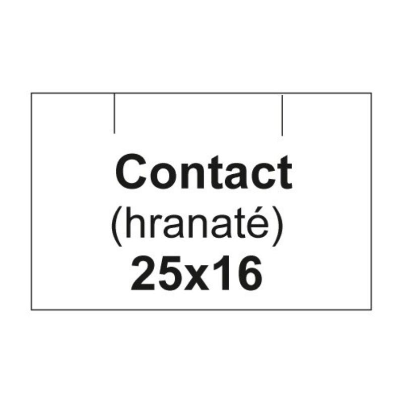 JuniorPapier Hranaté cenové etikety, biele 1125 ks/kotúč
