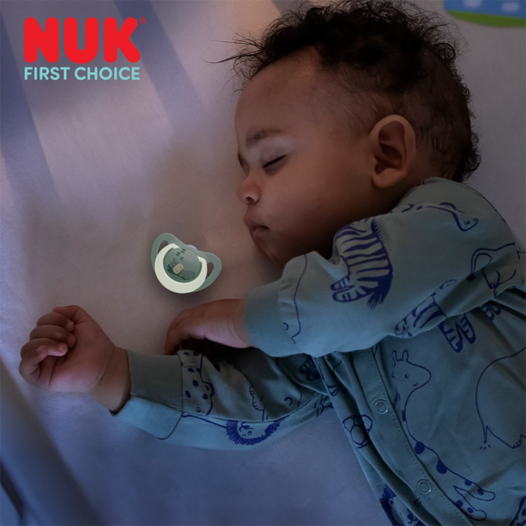 Cumlík NUK First Choice Night 0-6m 2 ks Hippo/Koala 0-6 m