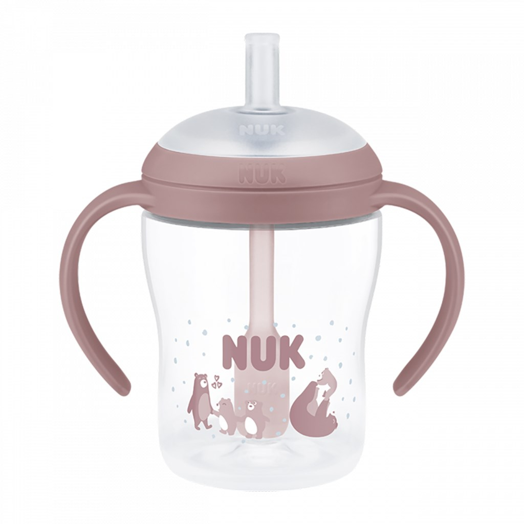 Kojenecká fľaša NUK Perfect Match na učenie so slamkou BEAR150 ml