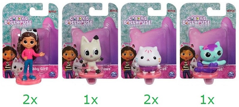 Spin Master Gabbys Dollhouse figúrky - 4 druhy