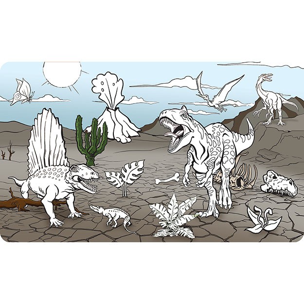 JiriModels Maľuj vodou zas a znovu - Dinosaury